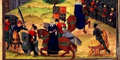 Peasants revolt - the death of Wat Tyler peasant leader