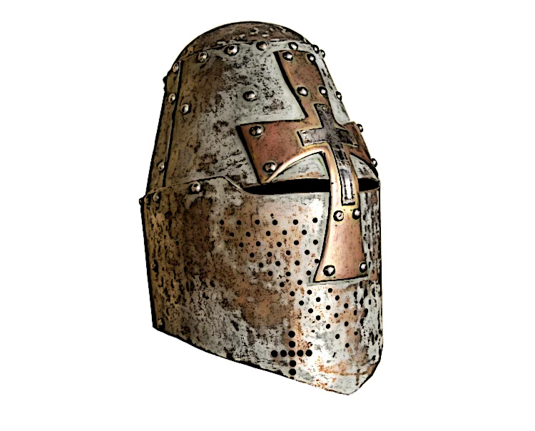 Crusader-Knights-Sugar-Loaf-Helm-Medieval-Helmets