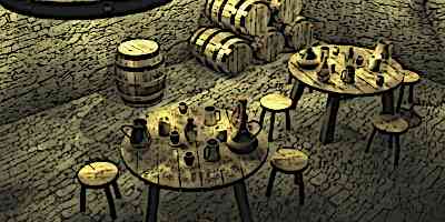 Medieval Drinks - Inside a medieval Inn