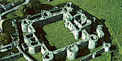 Medieval Concentric Castle From Above