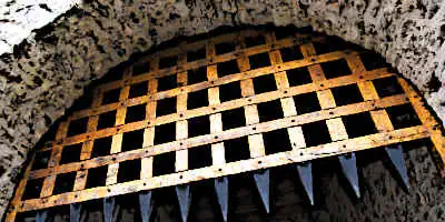 Castle Portcullis of Medieval Castle