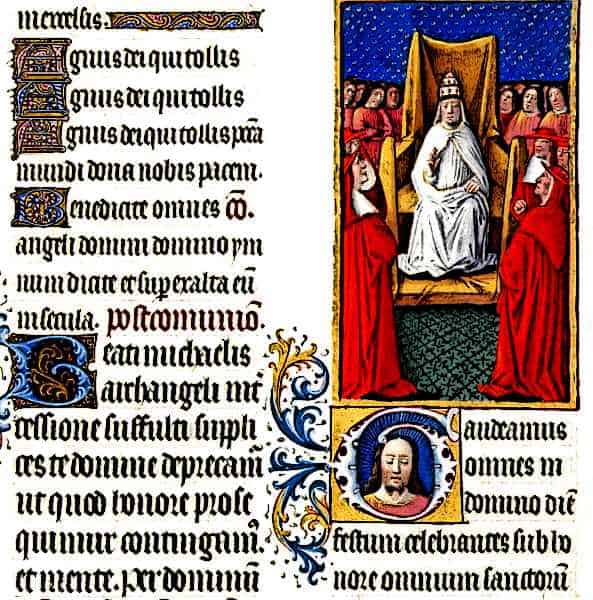 Medieval-Pope-and-Cardinals