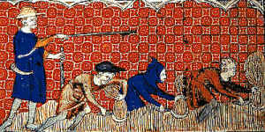 Medieval Serfs working land