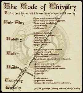 Chivalry Origins and Meaning 2 Code of Chivalry