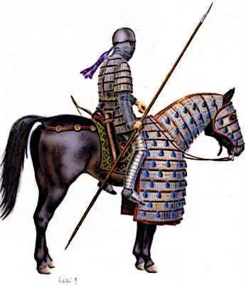 Cataphract Medieval Soldier on horseback