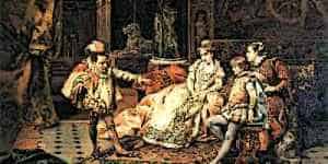Medieval Court Jester Entertains Royals