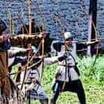 Medieval Archers firing arrows at the enemy