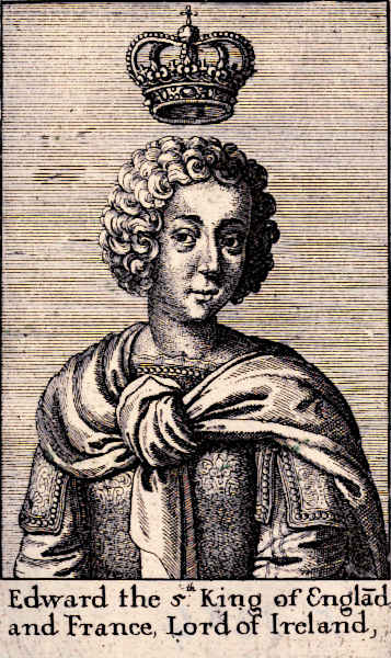 Medieval King Edward V illustration