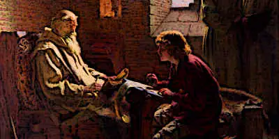 Venerable Bede translates medieval poem for scribe