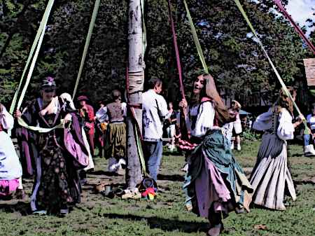 Medieval Maypole dance Medieval Fair