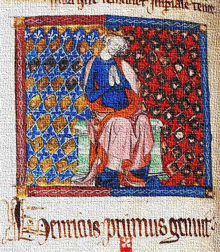 Early image of medieval king Henry I