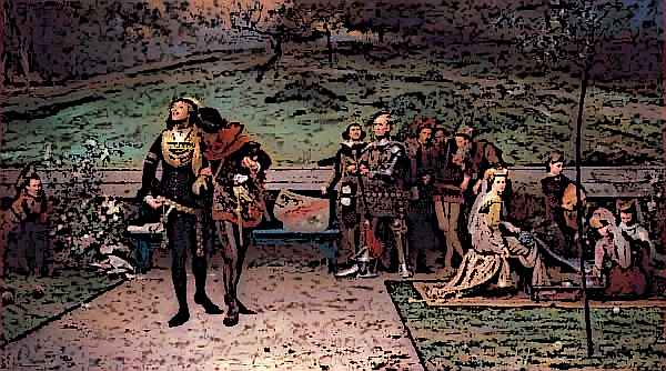 Medieval King Edward II & Piers Gaveston