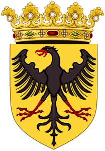 Medieval Coat of Arms Black Eagle