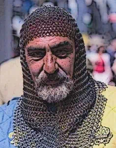 Coif chainmail for the head and neck