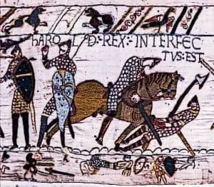 Bayeux Tapestry - Scene 57 - Death of KIng Harold