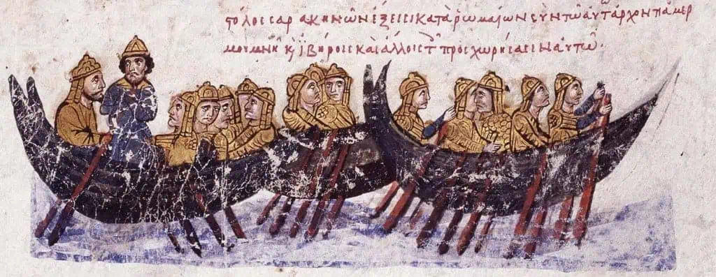 Battle of the Gulf of Corinth Saracen Fleet Against