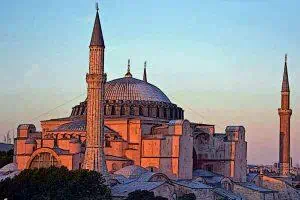 Byzantine Architecture Hagia Sophia at Dusk