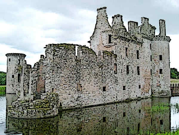 Famous-Castles-in-Scotland-Caerlaverock-Castle 