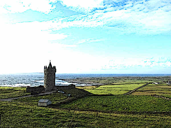 Doonagore Castle is located in County Clare