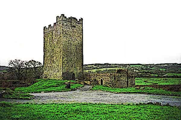 O'Dea castle is located in County Clare