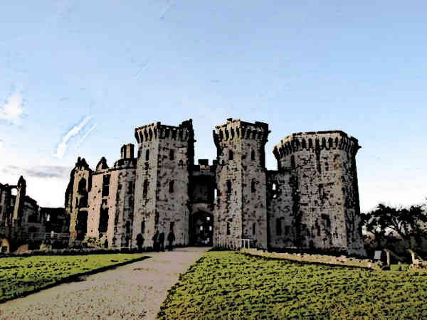 Raglan Castle in Wales