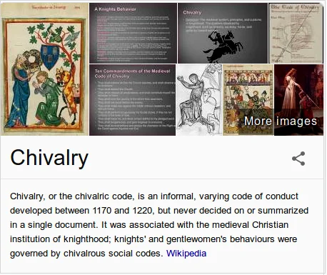 Code of Chivalry Definition