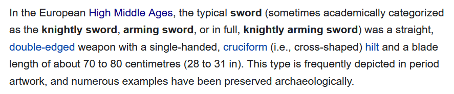 Knightly Sword