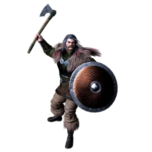 viking warrior attacks
