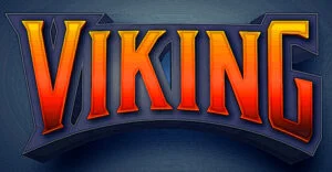 viking text effect with 3d esport game font style