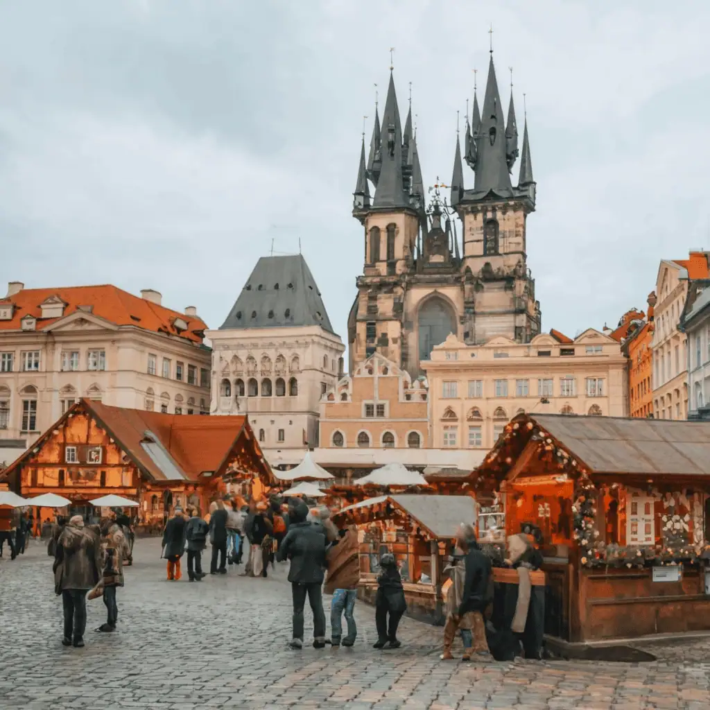 Old Town Square and Christmas Markets in prague
