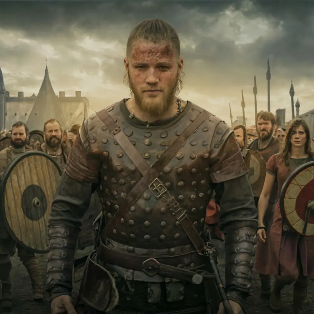 viking Siege of Paris show vikings on the outski